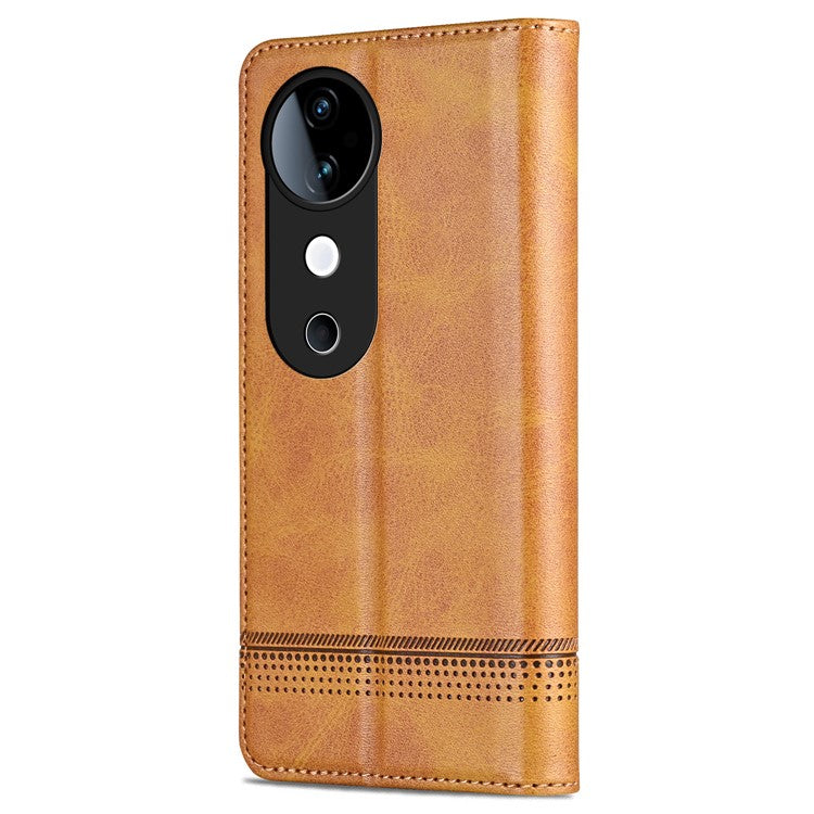 AZNS For vivo S19 5G / S19 Pro 5G Case Wallet Leather Phone Cover Mobile Accessories Wholesale - Brown