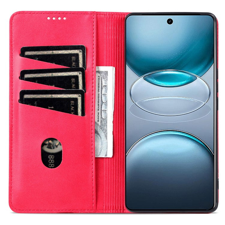 AZNS For vivo X100 Ultra 5G Case Magnetic Adsorption Leather Phone Cover Flip Wallet - Red