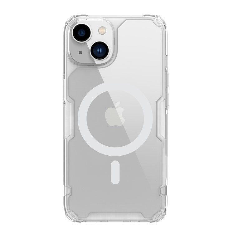 NILLKIN-Nature-Pro-Series-for-iPhone-14-/-iPhone-13-Anti-scratch-Phone-Case-Clear-Back-Cover-with-Magnetic-Wireless-Charging---Transparent