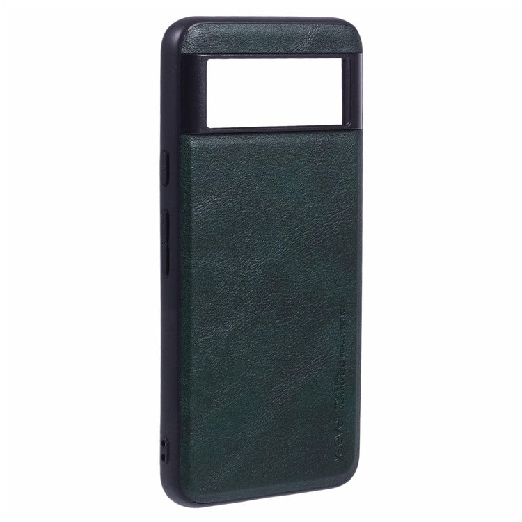 X-LEVEL Bojue-3 Series For Google Pixel 8 Protective Case PU Leather + PC + TPU Hybrid Phone Cover - Midnight Green