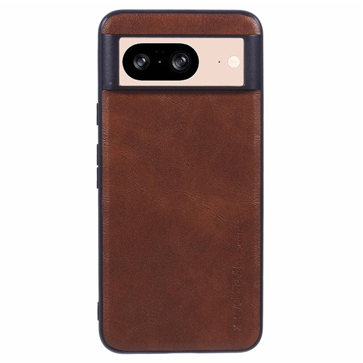 X-LEVEL Bojue-3 Series For Google Pixel 8 Protective Case PU Leather + PC + TPU Hybrid Phone Cover - Brown