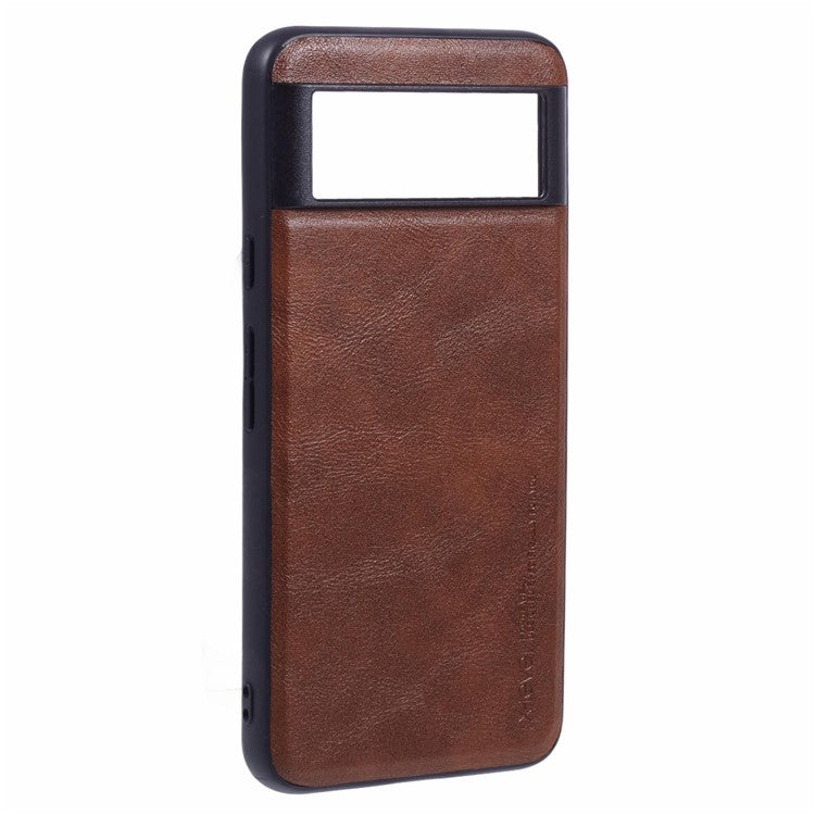 X-LEVEL Bojue-3 Series For Google Pixel 8 Protective Case PU Leather + PC + TPU Hybrid Phone Cover - Brown