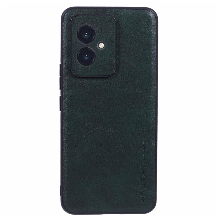 X-LEVEL Bojue-3 Series For Honor 100 5G Case Leather+PC+TPU Slim Phone Cover - Midnight Green