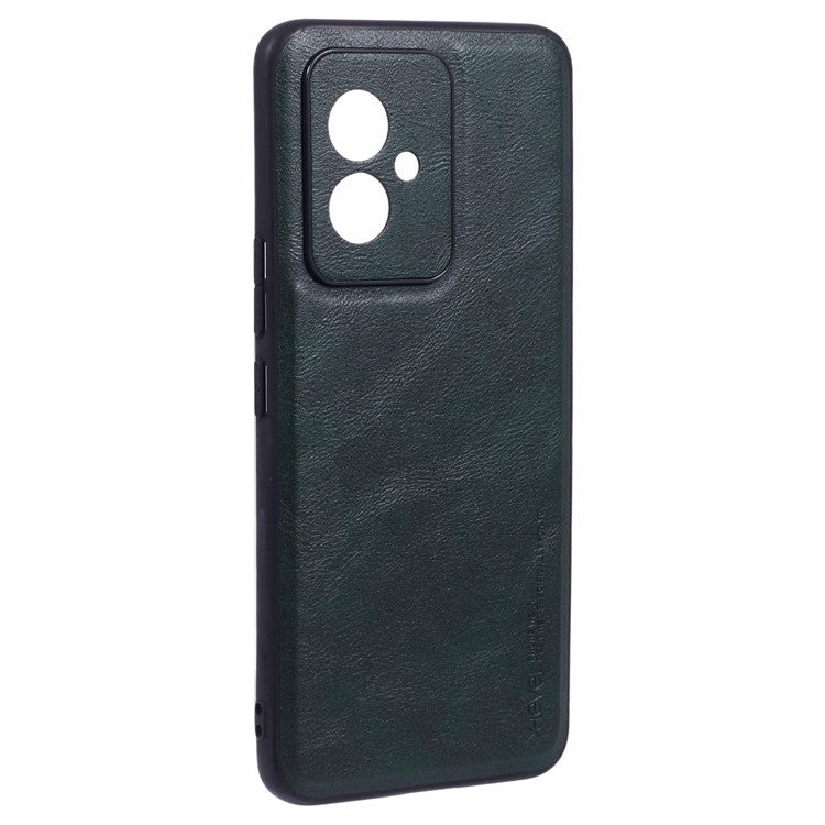 X-LEVEL Bojue-3 Series For Honor 100 5G Case Leather+PC+TPU Slim Phone Cover - Midnight Green