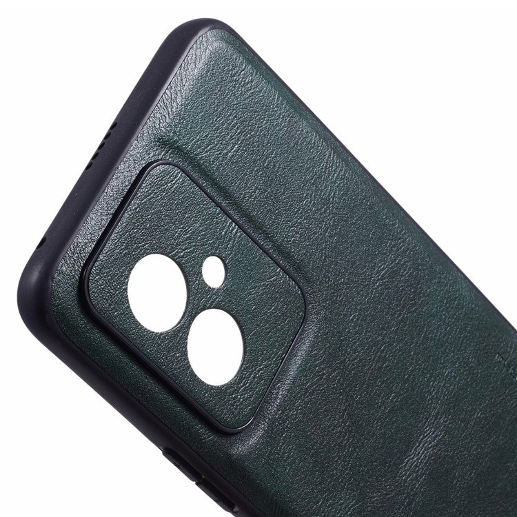 X-LEVEL Bojue-3 Series For Honor 100 5G Case Leather+PC+TPU Slim Phone Cover - Midnight Green