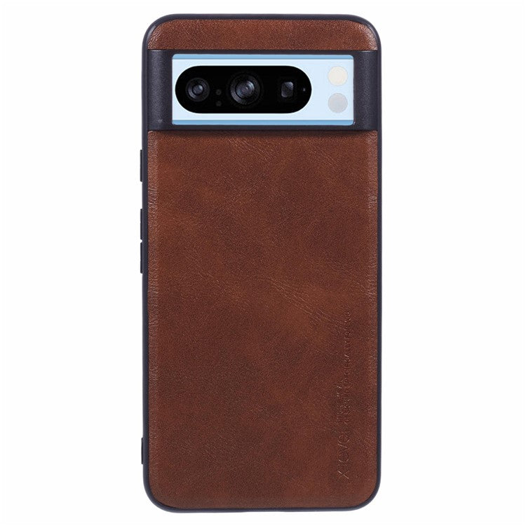 X-LEVEL Bojue-3 Series For Google Pixel 8 Pro Case PU Leather Coated PC+TPU Cell Phone Cover - Brown