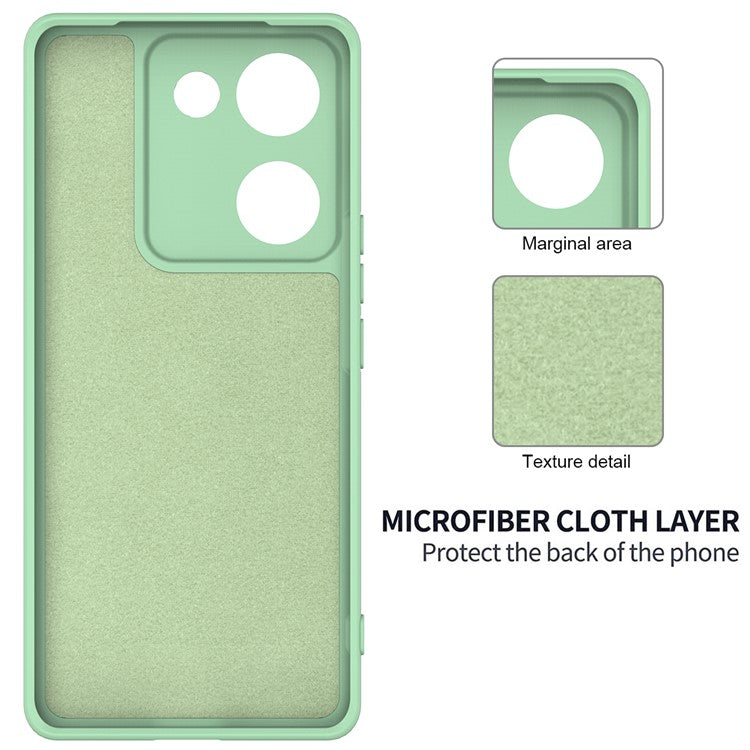 For vivo Y200 Pro 5G Case Liquid Silicone Protective Phone Cover with Hand Strap - Green