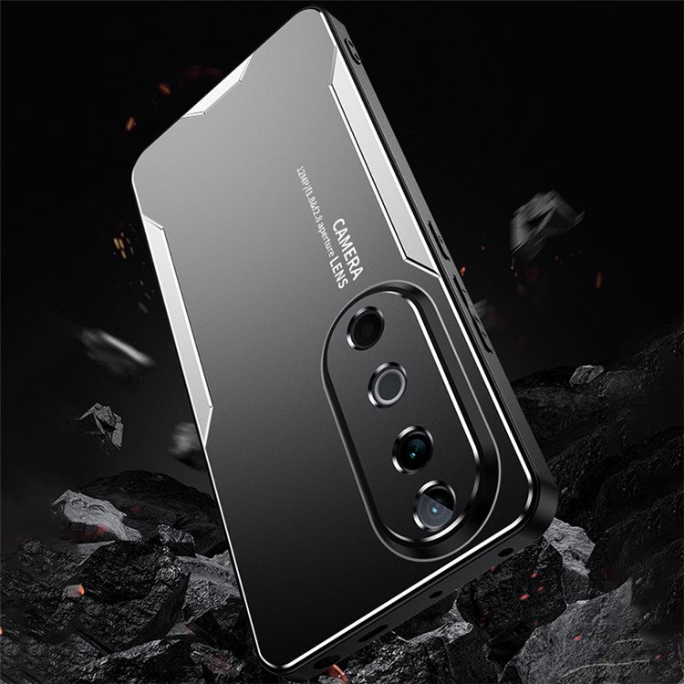 For vivo S19 5G Case Anti-Drop Aluminium Alloy Metal Phone Cover - Silver