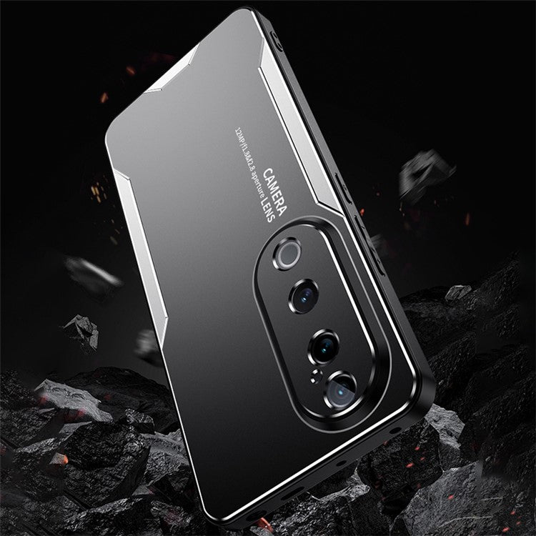 For vivo S19 Pro 5G Case Aluminium Alloy Armor Phone Cover Comfort Grip - Silver