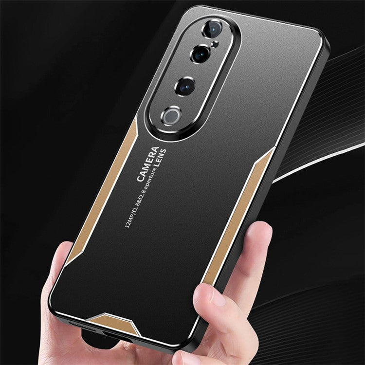 For vivo S19 Pro 5G Case Aluminium Alloy Armor Phone Cover Comfort Grip - Silver