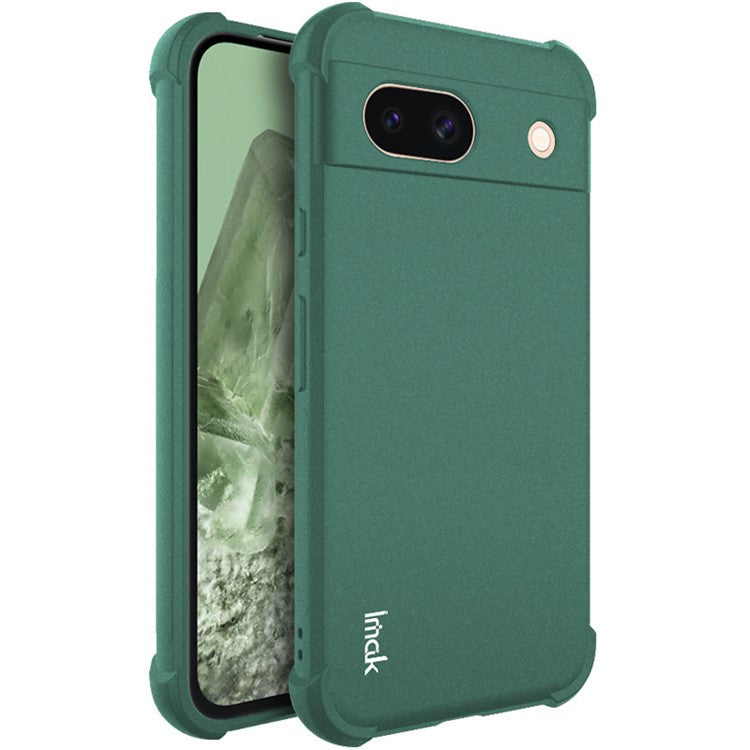 IMAK For Google Pixel 8a Case Reinforced Corners Matte TPU Phone Cover - Green