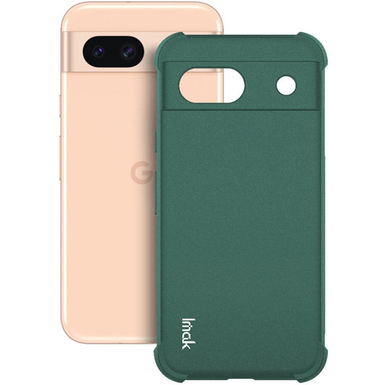 IMAK For Google Pixel 8a Case Reinforced Corners Matte TPU Phone Cover - Green