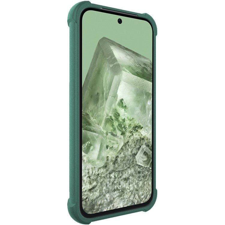 IMAK For Google Pixel 8a Case Reinforced Corners Matte TPU Phone Cover - Green