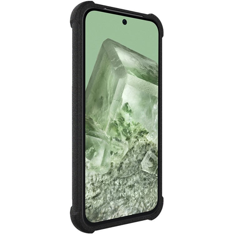 IMAK For Google Pixel 8a Case Reinforced Corners Matte TPU Phone Cover - Black