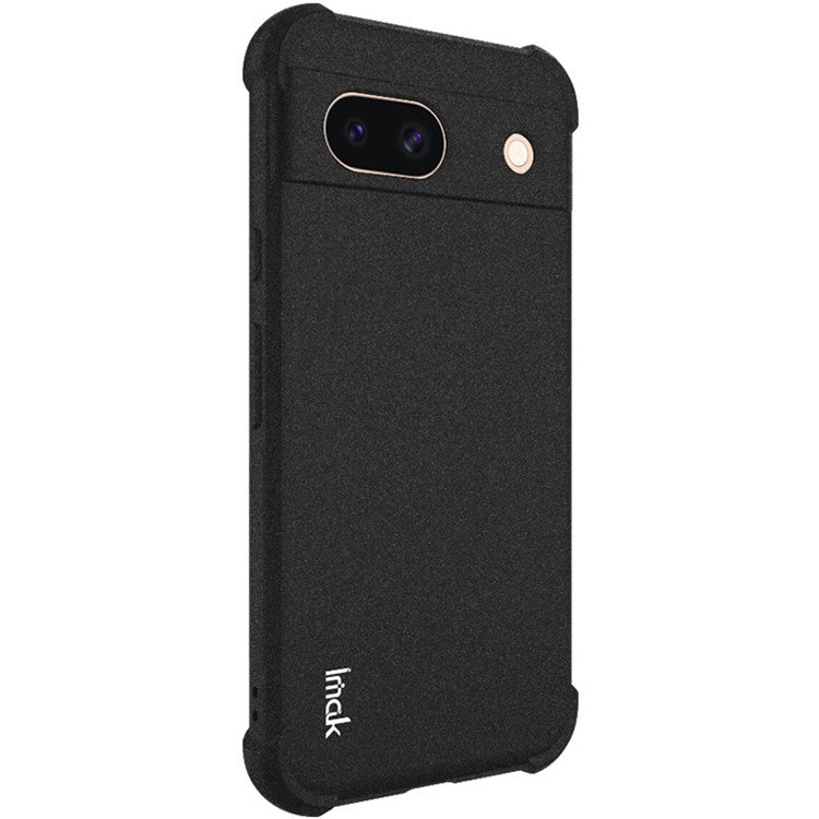 IMAK For Google Pixel 8a Case Reinforced Corners Matte TPU Phone Cover - Black