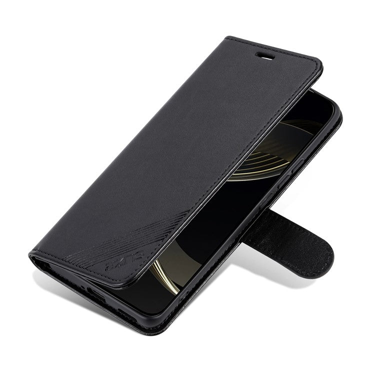 AZNS For vivo S19 5G Case Wallet PU Leather Phone Cover Full Protection -  Black