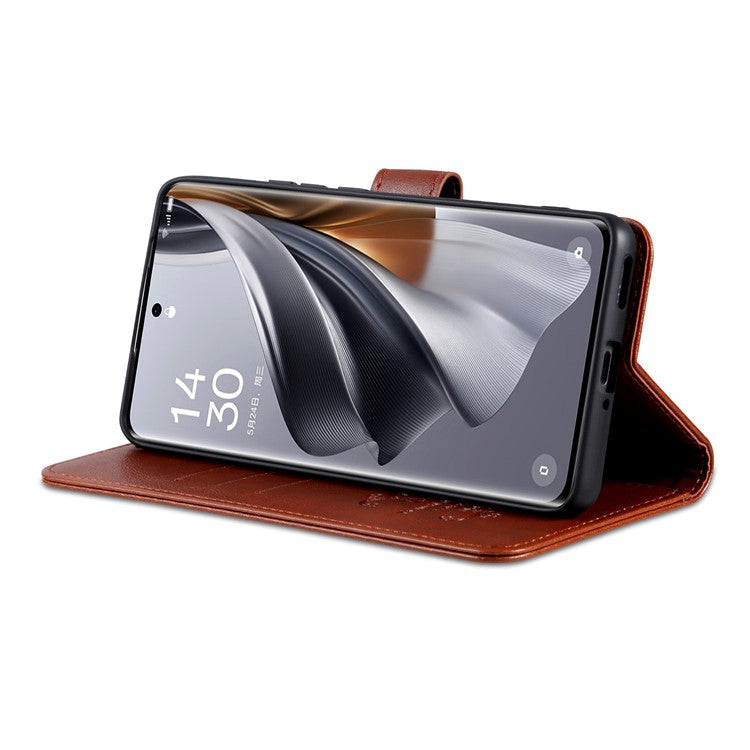 AZNS For vivo S19 5G Case Wallet PU Leather Phone Cover Full Protection -  Brown