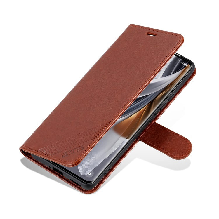 AZNS For vivo S19 5G Case Wallet PU Leather Phone Cover Full Protection -  Brown