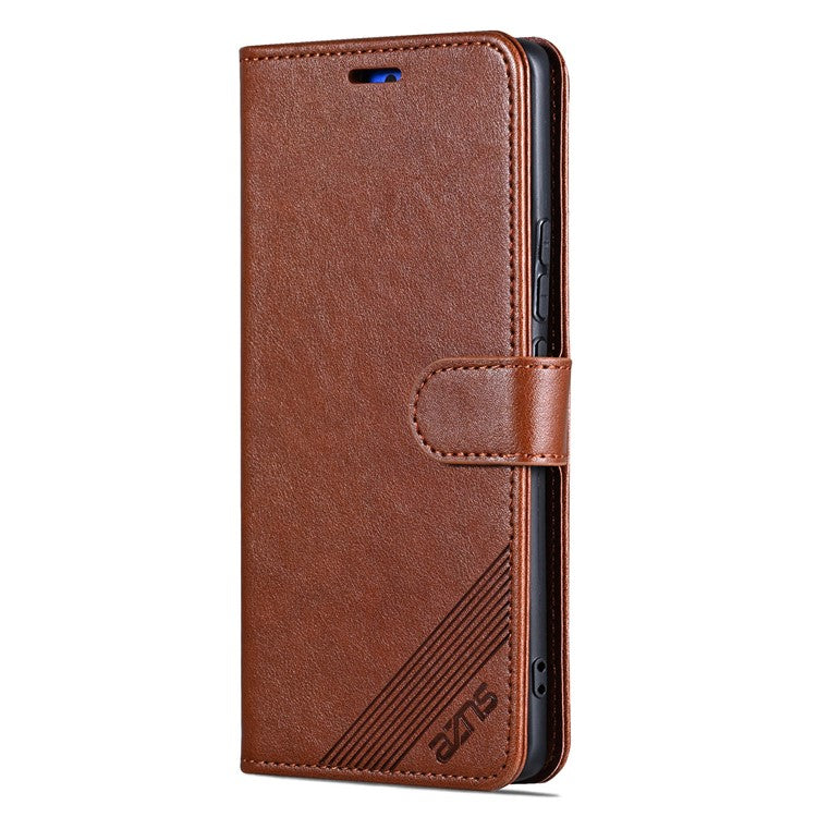 AZNS For vivo S19 5G Case Wallet PU Leather Phone Cover Full Protection -  Brown