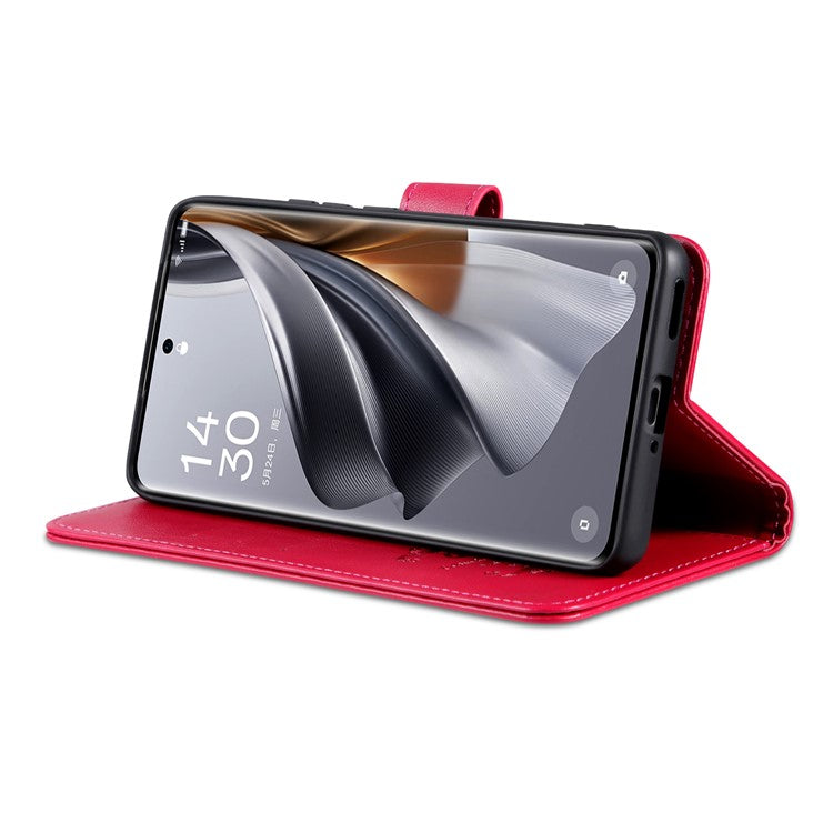 AZNS For vivo S19 5G Case Wallet PU Leather Phone Cover Full Protection -  Red