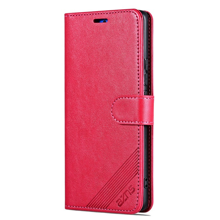 AZNS For vivo S19 5G Case Wallet PU Leather Phone Cover Full Protection -  Red