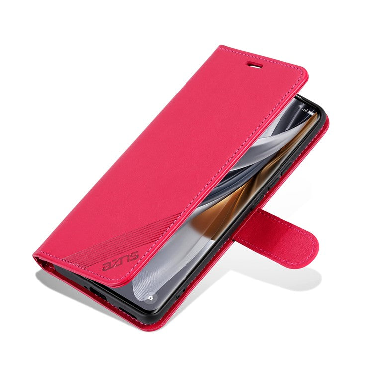 AZNS For vivo X100 Ultra 5G Protective Case Stand PU Leather Wallet Phone Cover - Red