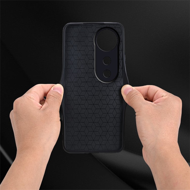 AZNS For vivo S19 Pro 5G Case Leather+TPU Phone Cover Imprinted Pattern - Brown