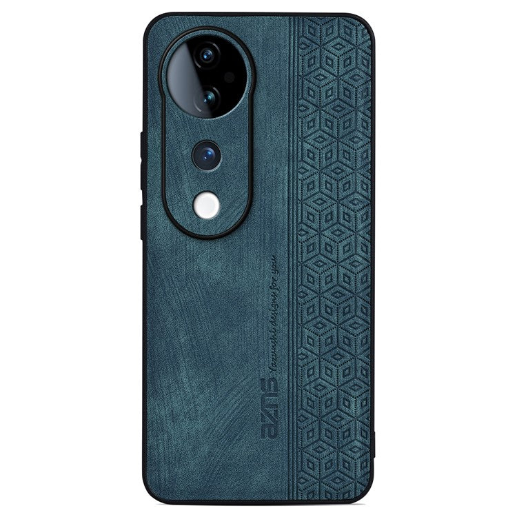 AZNS For vivo S19 5G Case Leather+TPU Phone Cover Dual Layer Shockproof Drop Protection - Green