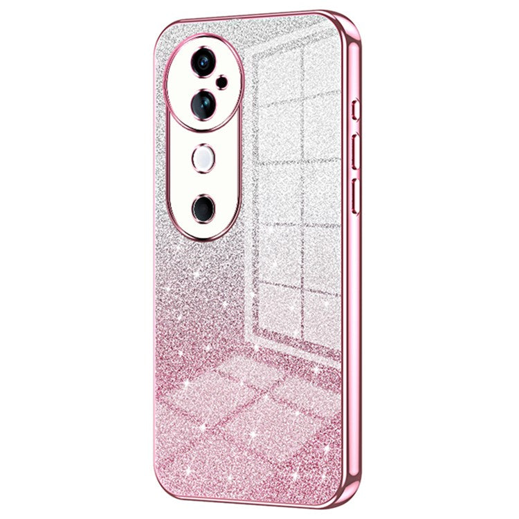 For vivo S19 5G Case Bling Gradient Glitter Soft TPU Phone Cover - Pink