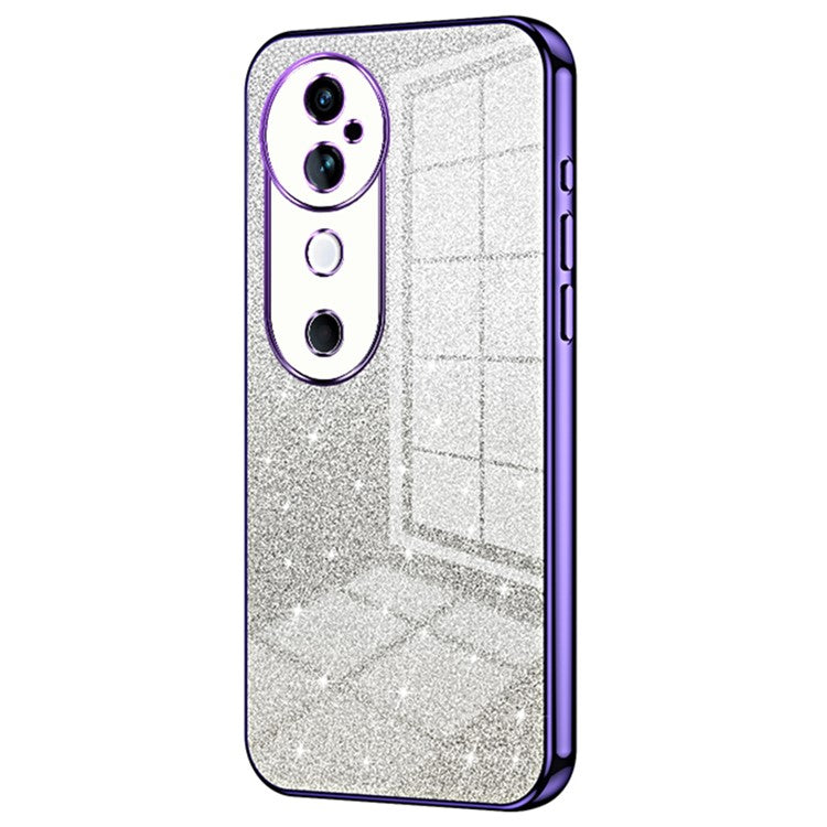 For vivo S19 5G Case Bling Gradient Glitter Soft TPU Phone Cover - Purple