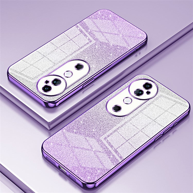 For vivo S19 5G Case Bling Gradient Glitter Soft TPU Phone Cover - Purple