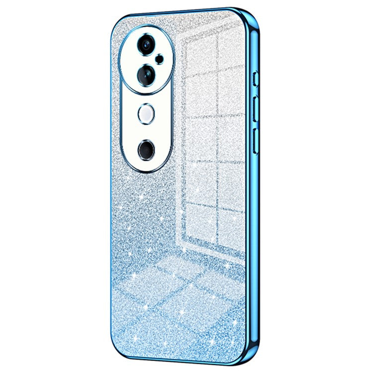 For vivo S19 5G Case Bling Gradient Glitter Soft TPU Phone Cover - Blue