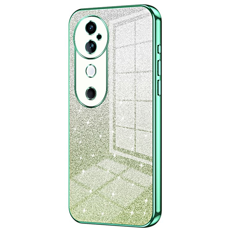 For vivo S19 5G Case Bling Gradient Glitter Soft TPU Phone Cover - Green