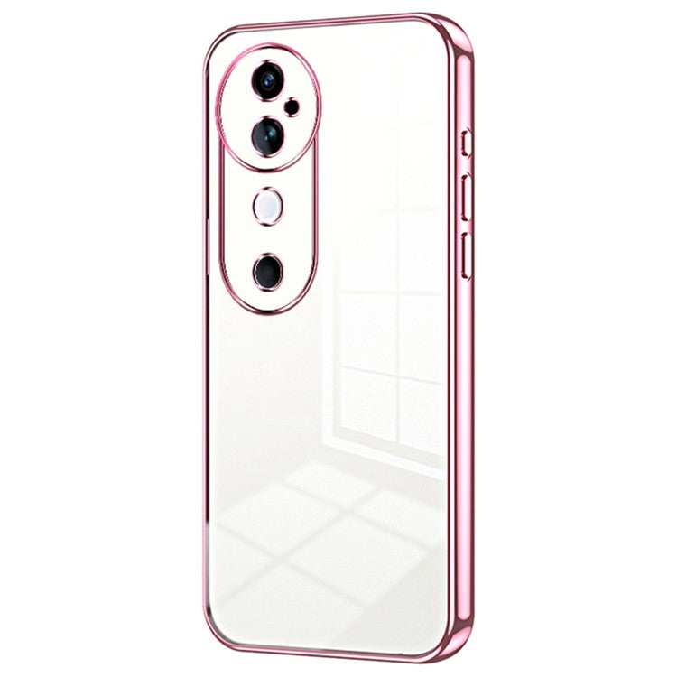 For vivo S19 5G Case Electroplating Soft TPU Phone Cover - Pink