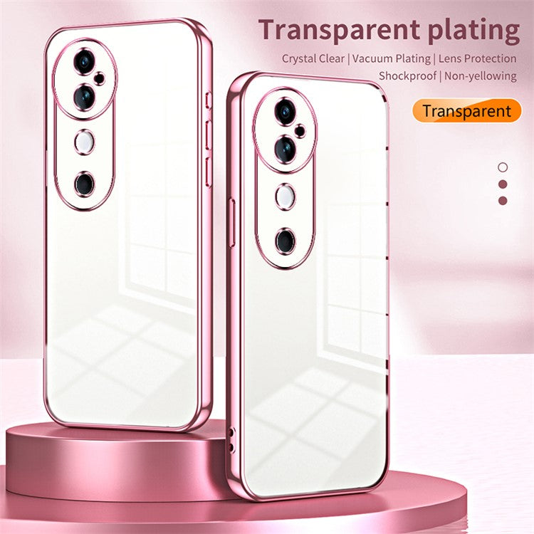 For vivo S19 5G Case Electroplating Soft TPU Phone Cover - Pink