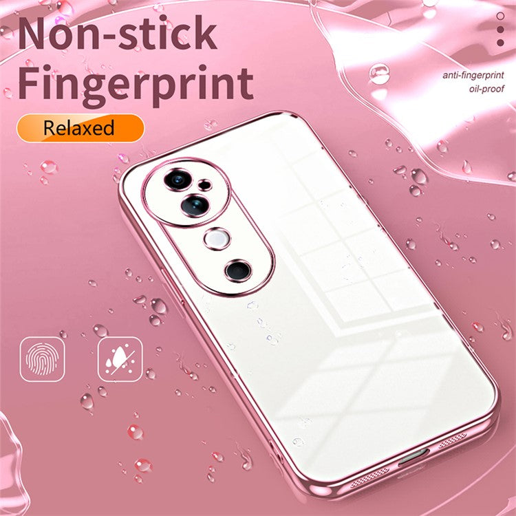 For vivo S19 5G Case Electroplating Soft TPU Phone Cover - Pink