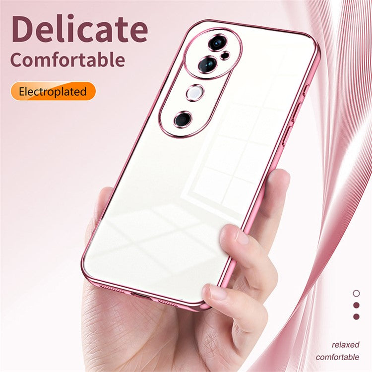 For vivo S19 5G Case Electroplating Soft TPU Phone Cover - Pink