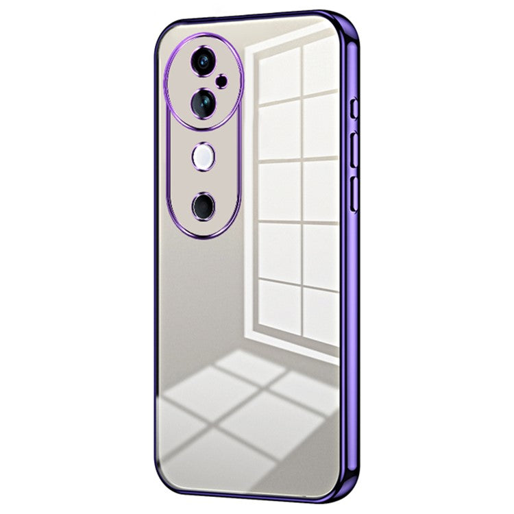 For vivo S19 5G Case Electroplating Soft TPU Phone Cover - Purple