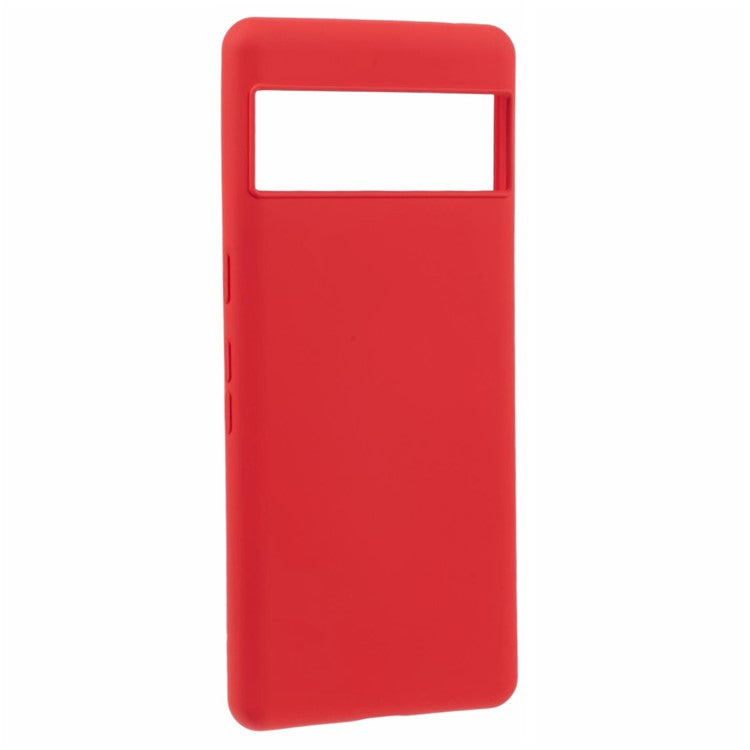 For Google Pixel 7 Pro 5G Case 2.0mm TPU Phone Cover with Anti-Scratch Fiber Lining - Red