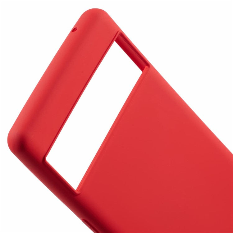 For Google Pixel 7 Pro 5G Case 2.0mm TPU Phone Cover with Anti-Scratch Fiber Lining - Red