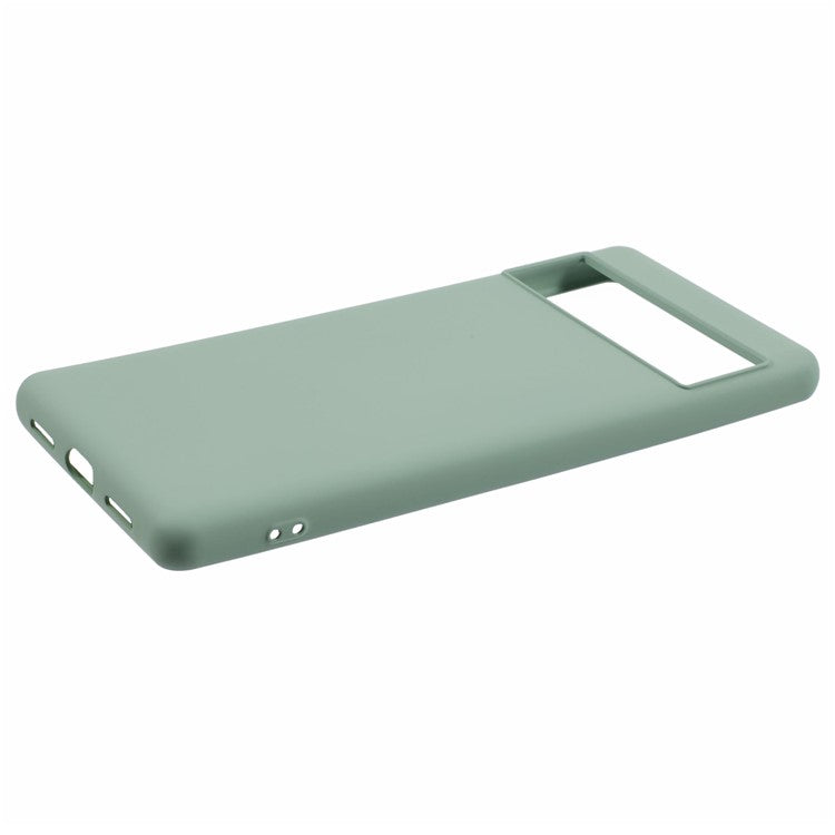 For Google Pixel 7 Pro 5G Case 2.0mm TPU Phone Cover with Anti-Scratch Fiber Lining - Green