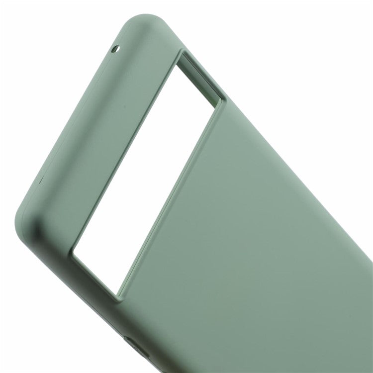 For Google Pixel 7 Pro 5G Case 2.0mm TPU Phone Cover with Anti-Scratch Fiber Lining - Green