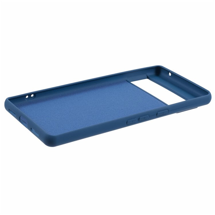 For Google Pixel 7 Pro 5G Case 2.0mm TPU Phone Cover with Anti-Scratch Fiber Lining - Blue