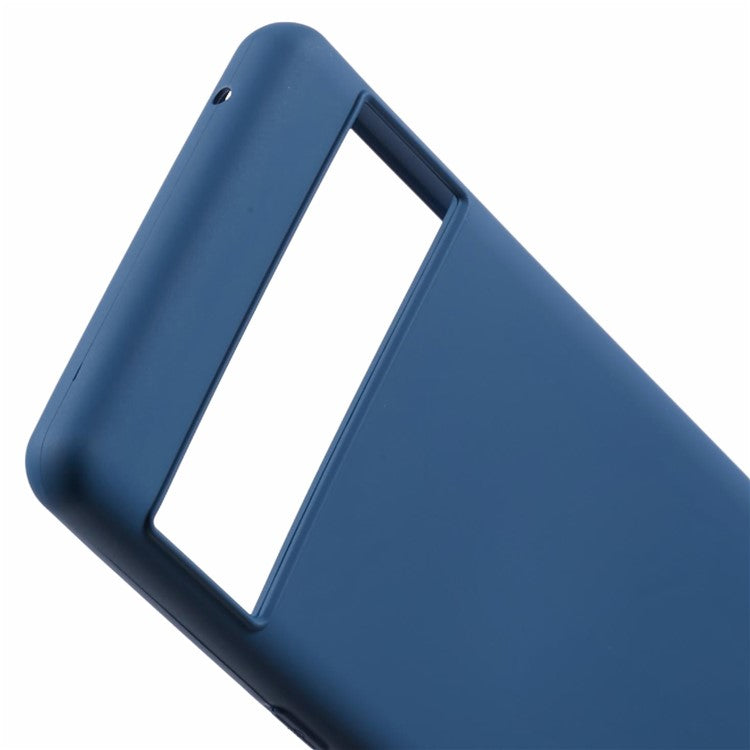 For Google Pixel 7 Pro 5G Case 2.0mm TPU Phone Cover with Anti-Scratch Fiber Lining - Blue