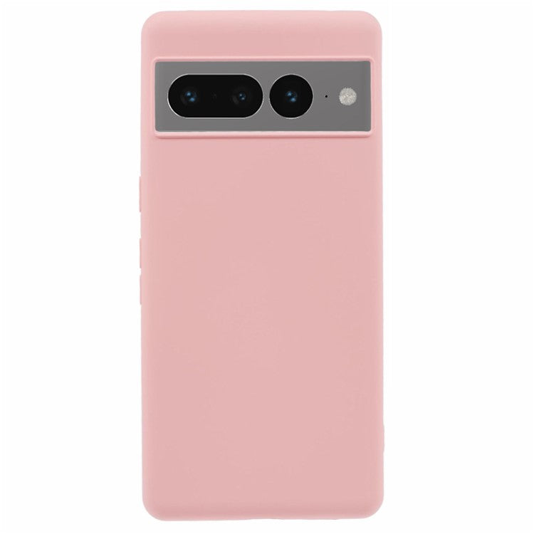 For Google Pixel 7 Pro 5G Case 2.0mm TPU Phone Cover with Anti-Scratch Fiber Lining - Pink