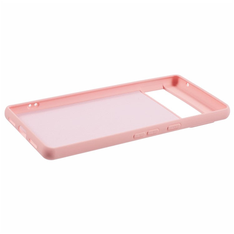 For Google Pixel 7 Pro 5G Case 2.0mm TPU Phone Cover with Anti-Scratch Fiber Lining - Pink