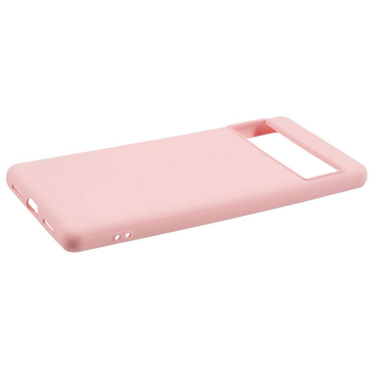 For Google Pixel 7 Pro 5G Case 2.0mm TPU Phone Cover with Anti-Scratch Fiber Lining - Pink