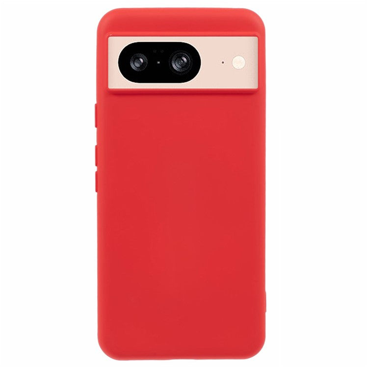 For Google Pixel 8 Case 2.0mm TPU Phone Cover Arc Edge - Red