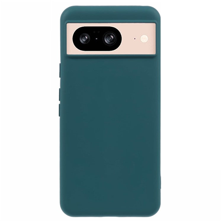 For Google Pixel 8 Case 2.0mm TPU Phone Cover Arc Edge - Midnight Green