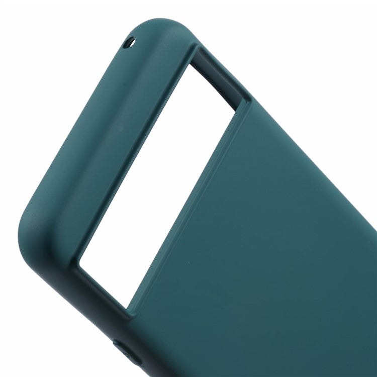 For Google Pixel 8 Case 2.0mm TPU Phone Cover Arc Edge - Midnight Green